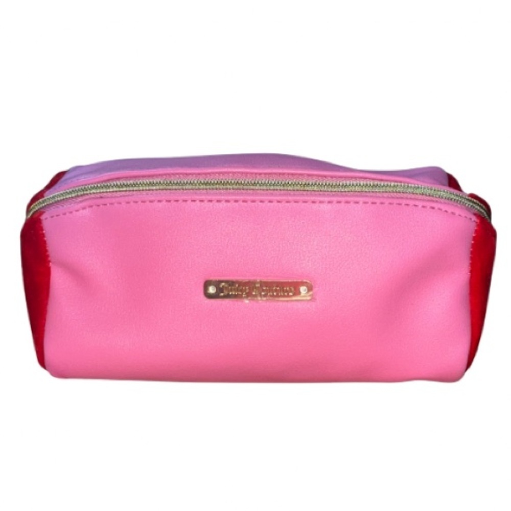 NWT Juicy Couture ‘Just Say OUI’ Pink and Red Women's Cosmetic Bag